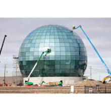 Prefab -Stahlrahmen Atrium Temperierte Glas Dom -Dachkonstruktion für den Hallgebäude